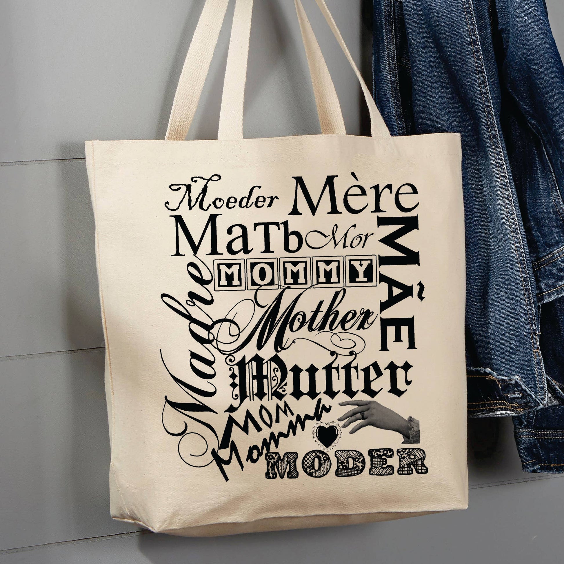 Mother, Mommy, Madre, Mae, Mothers Day, 12 oz  Tote Bag