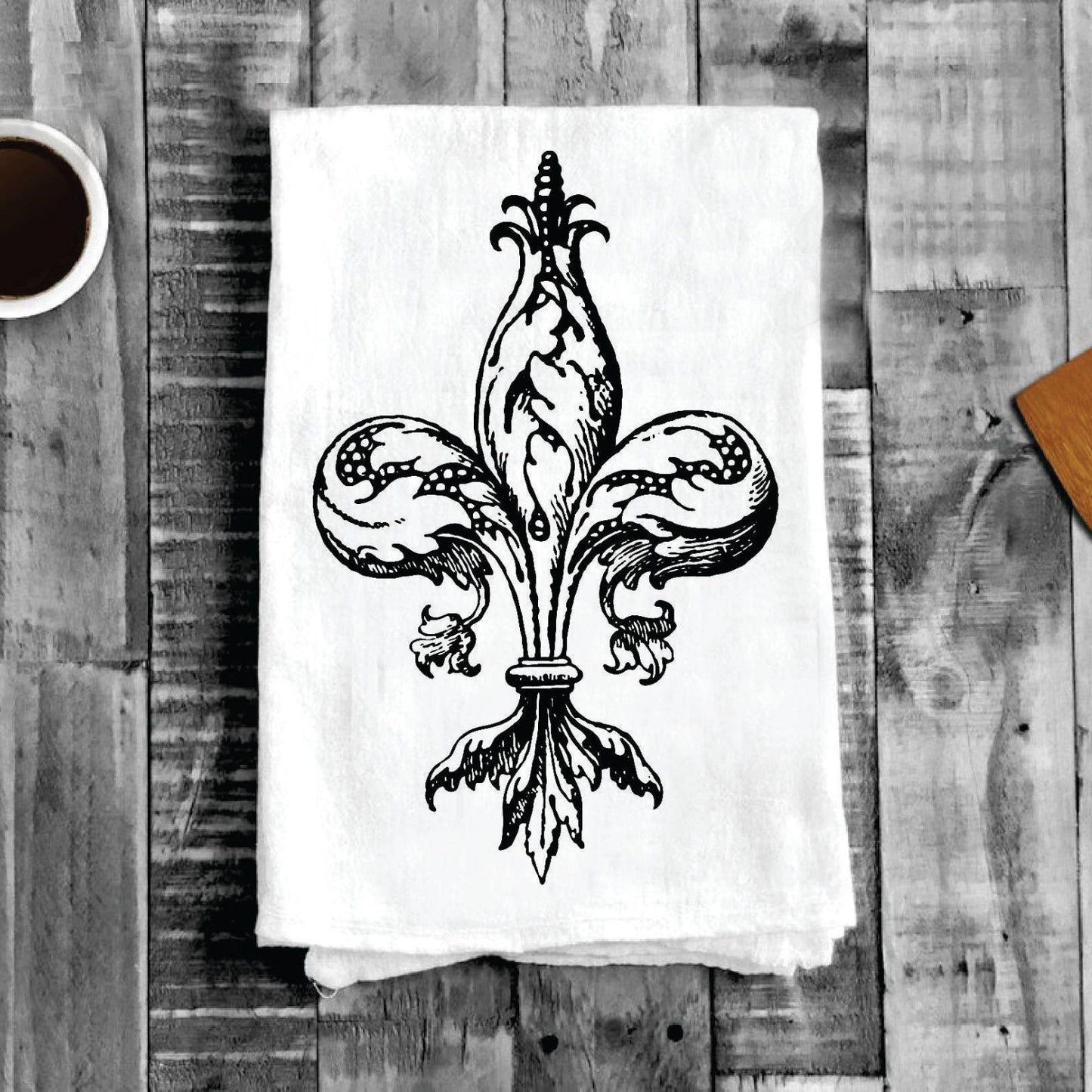 Fleur de Lis Cotton Tea Towels - TT-2536