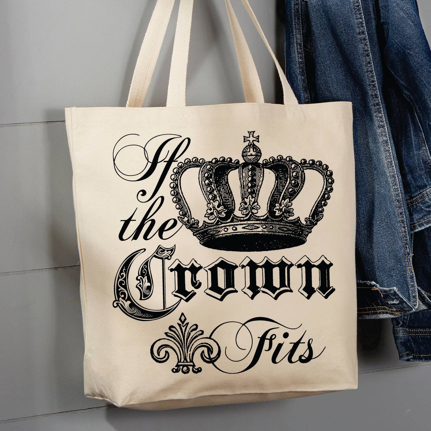 If the Crown Fits, Royal Crown, 12 oz  Tote Bag