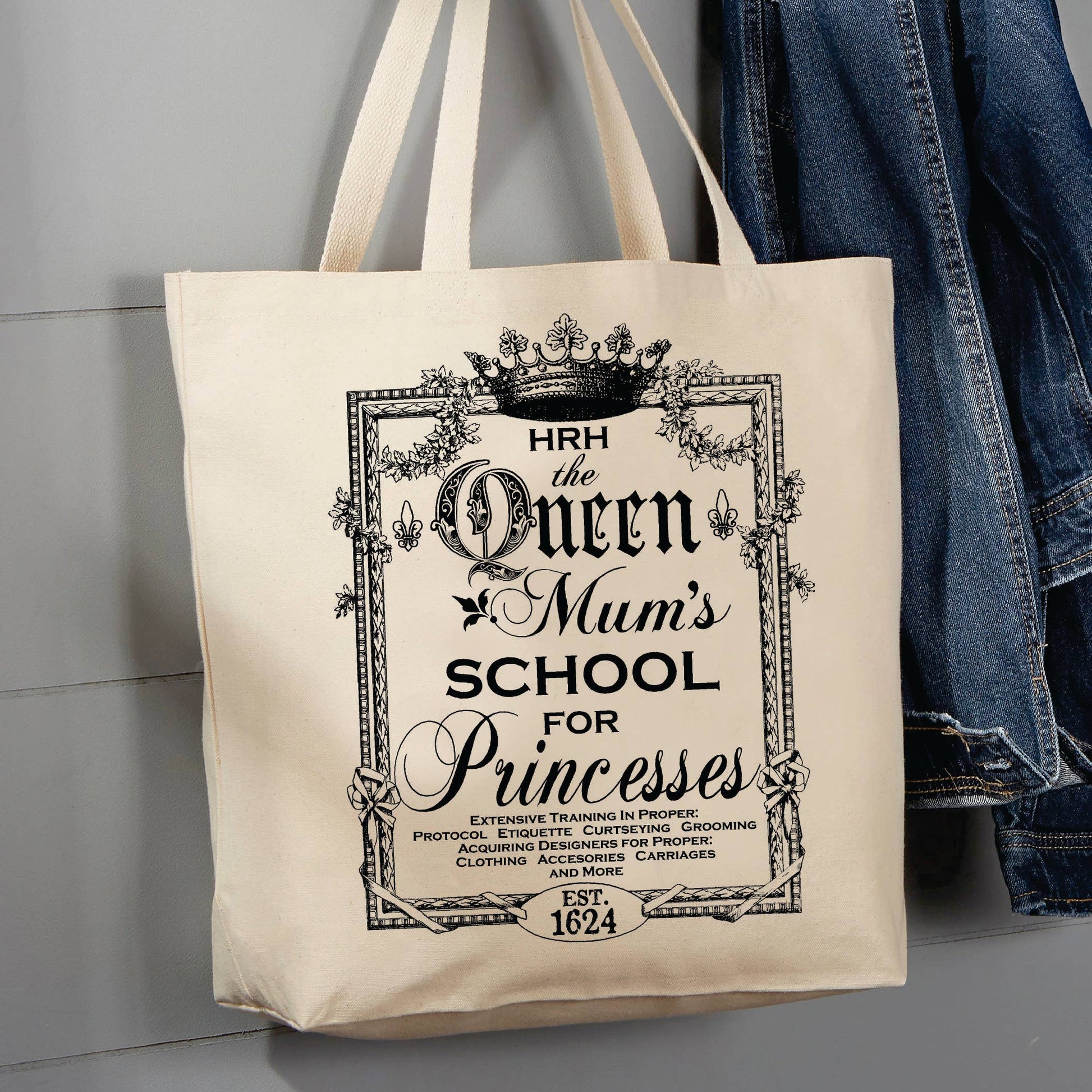 Queen School for Princesses, 12 oz  Tote Bag
