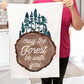 May The Forest be with you camping hiking Cotton Terry Towel