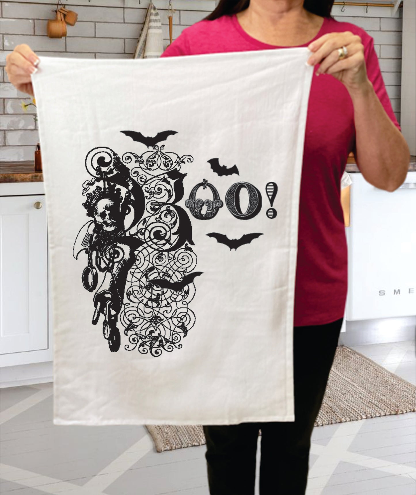 Wishing You a Frightful Halloween, Cotton Terry Towels