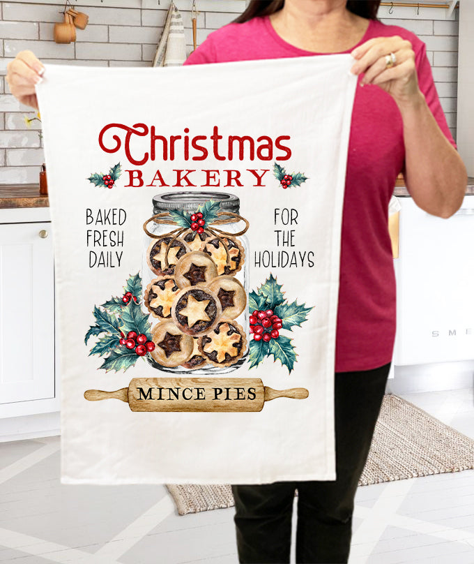 Christmas Bakery Holiday Season  Terry Towel